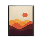 Geometric Landscape 21 Framed Canvas Print Gallery Image 8