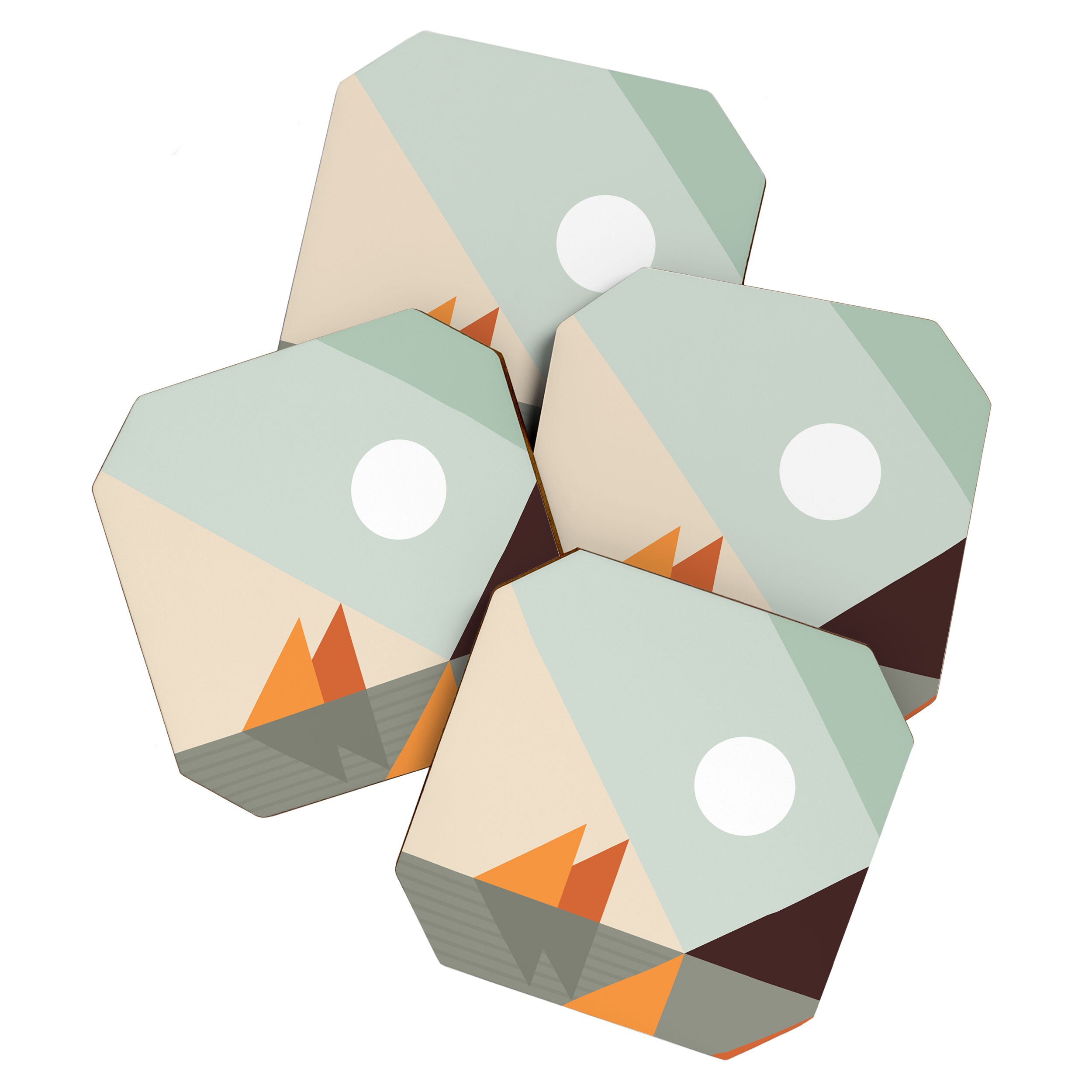Geometric Landscape 24 Coaster Gallery Image 1