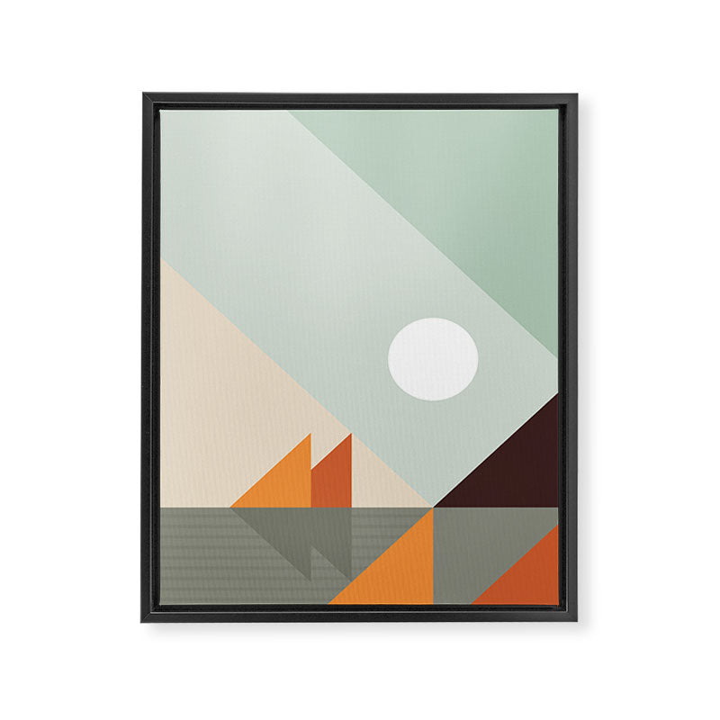Geometric Landscape 24 Framed Canvas Print Gallery Image 8