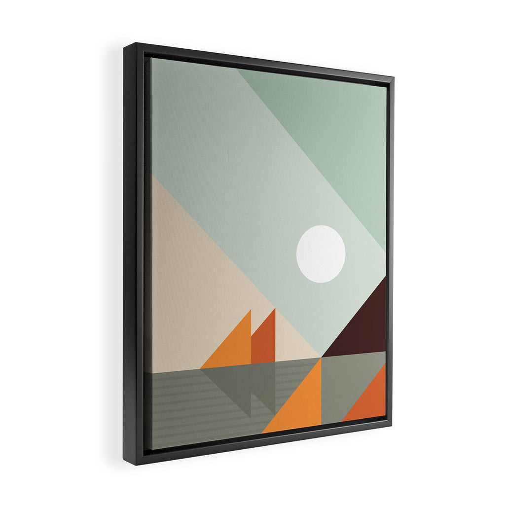 Geometric Landscape 24 Framed Canvas Print Gallery Image 2
