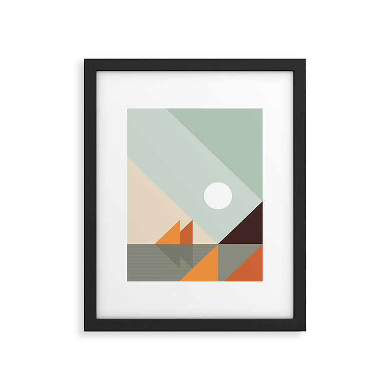 Geometric Landscape 24 Framed Art Print Gallery Image 6