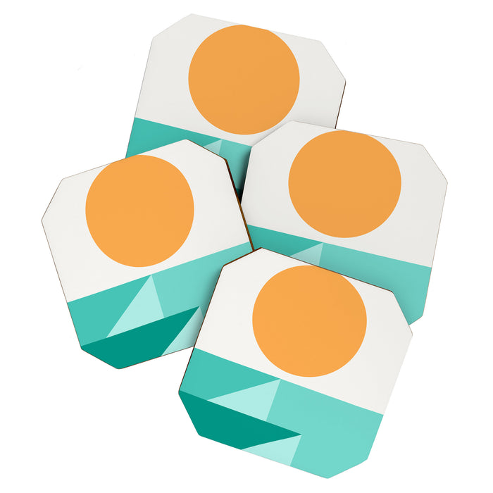 Geometric Landscape 25A Coaster Gallery Image 1