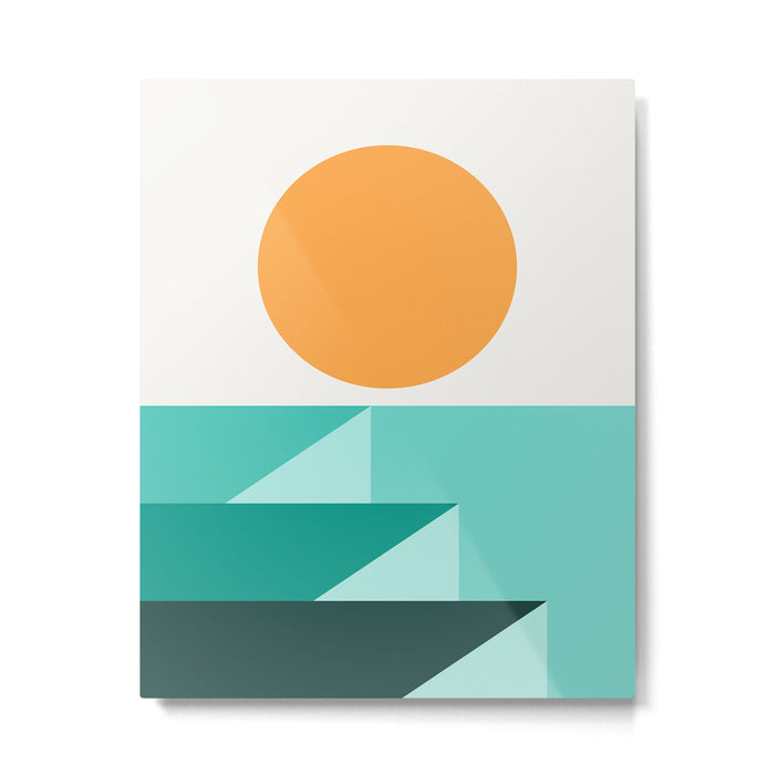 Geometric Landscape 25A Metal Print Gallery Image 1