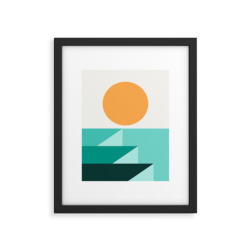 Geometric Landscape 25A Framed Art Print Gallery Image 5