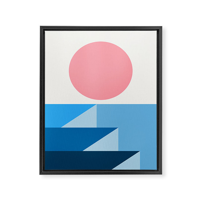 Geometric Landscape 25B Framed Canvas Print Gallery Image 6