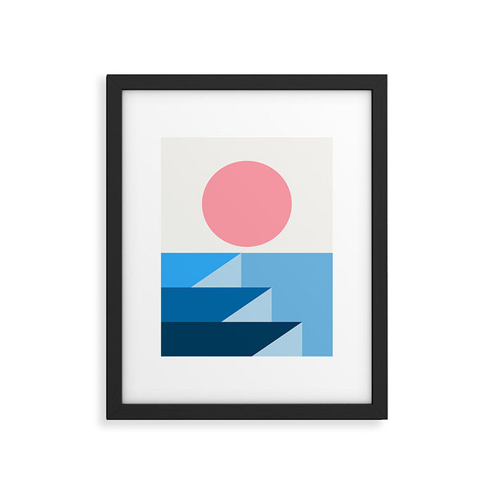Geometric Landscape 25B Framed Art Print Gallery Image 1
