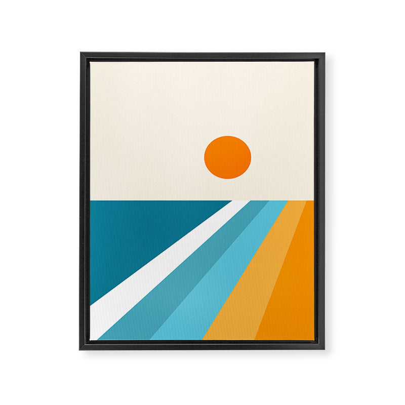 Geometric Landscape 26A Framed Canvas Print Gallery Image 6