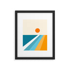 Geometric Landscape 26A Framed Art Print Gallery Image 5