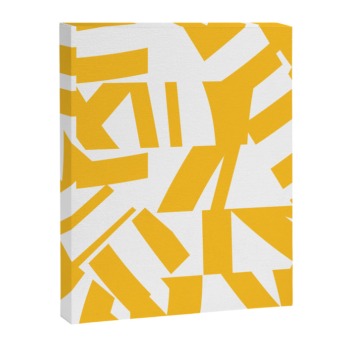Geometric Pattern 04 Yellow Canvas Print Gallery Image 1