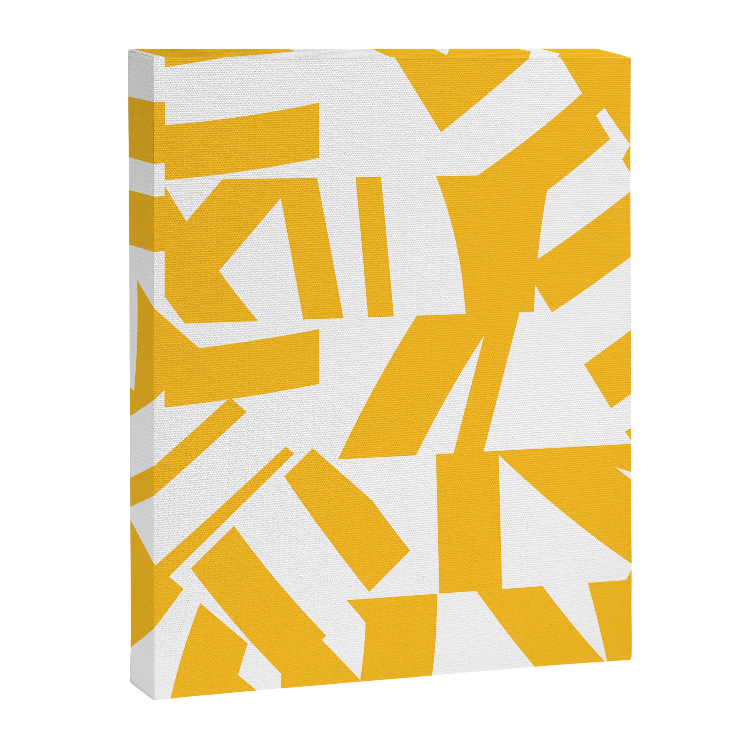 Geometric Pattern 04 Yellow Canvas Print Gallery Image 8