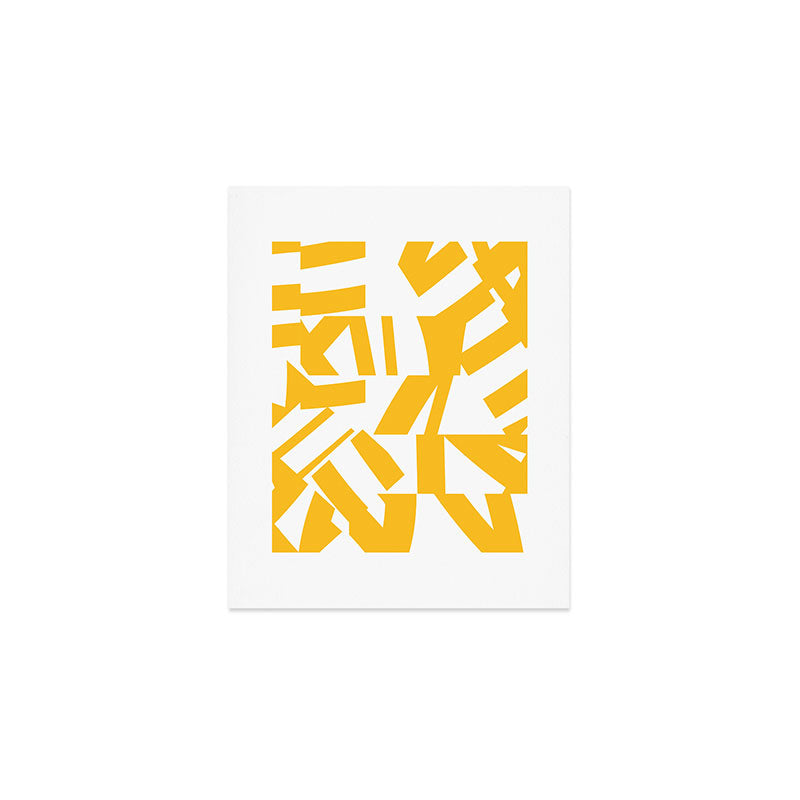 Geometric Pattern 04 Yellow Art Print Gallery Image 1