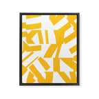 Geometric Pattern 04 Yellow Framed Canvas Print Gallery Image 8
