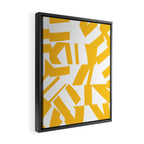 Geometric Pattern 04 Yellow Framed Canvas Print Gallery Image 2