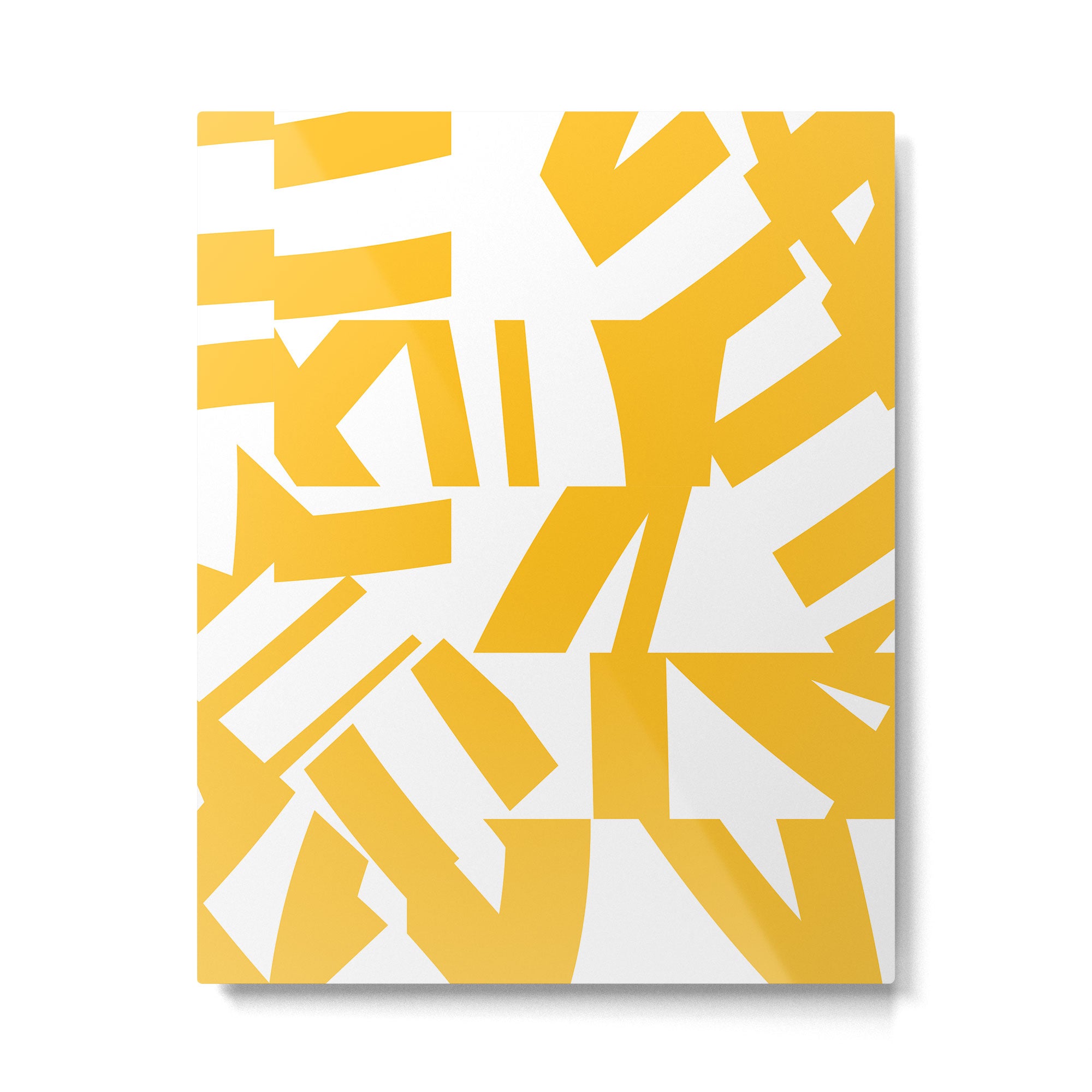 Geometric Pattern 04 Yellow Metal Print Gallery Image 6