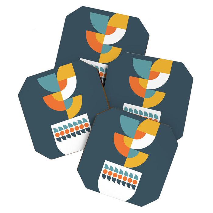 Geometric Plant 02 Coaster Gallery Image 1