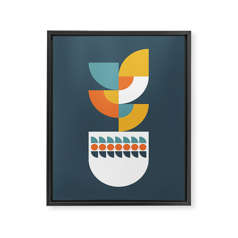 Geometric Plant 02 Framed Canvas Print Gallery Image 8