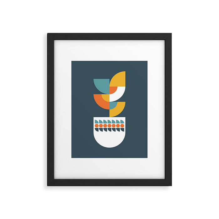 Geometric Plant 02 Framed Art Print Gallery Image 1