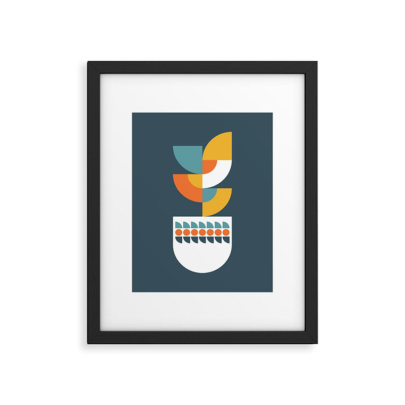 Geometric Plant 02 Framed Art Print Gallery Image 6