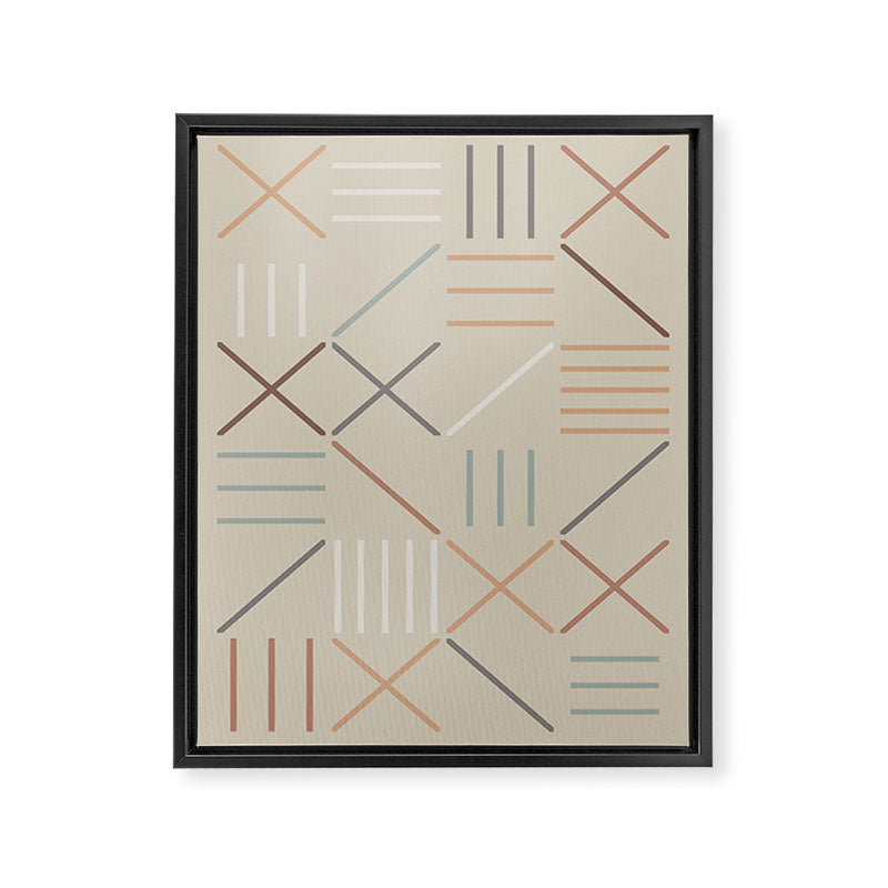Geometric Shapes 05 Framed Canvas Print Gallery Image 6