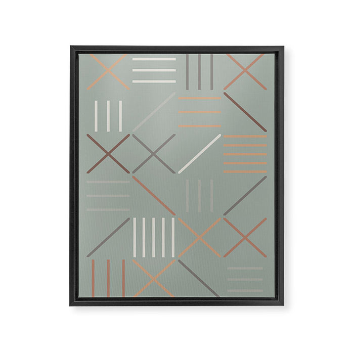 Geometric Shapes 08 Framed Canvas Print Gallery Image 1