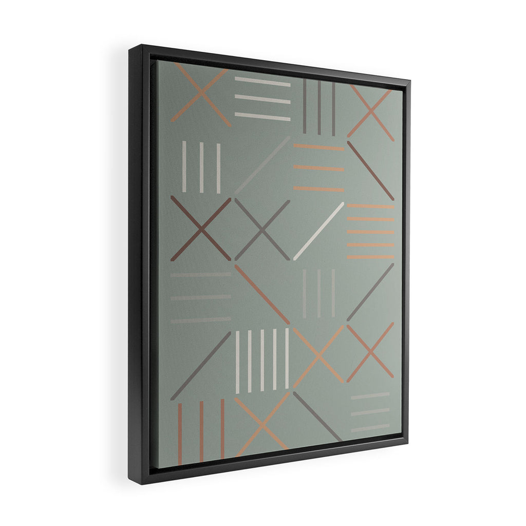 Geometric Shapes 08 Framed Canvas Print Gallery Image 2