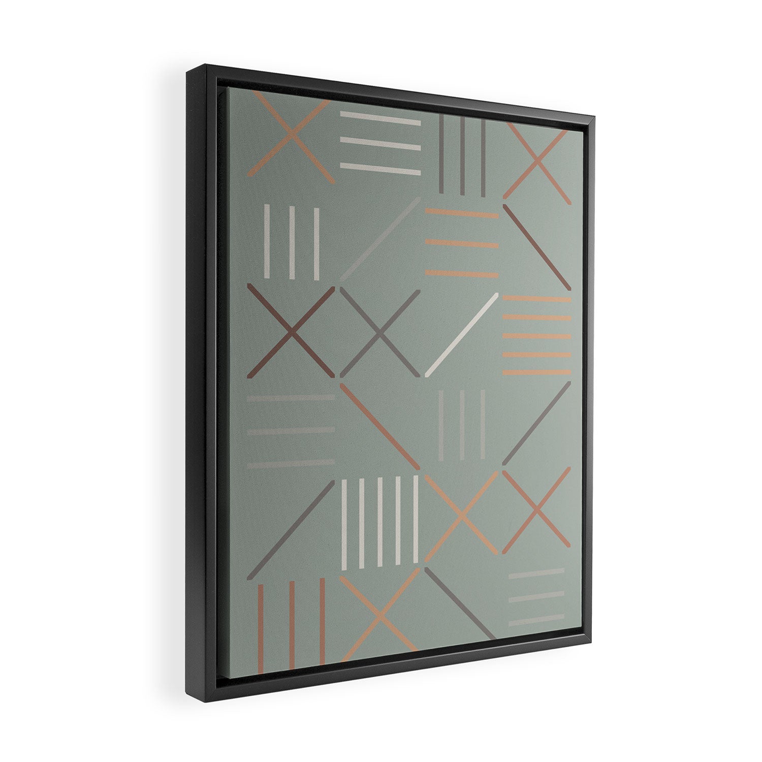 Geometric Shapes 08 Framed Canvas Print Gallery Image 2