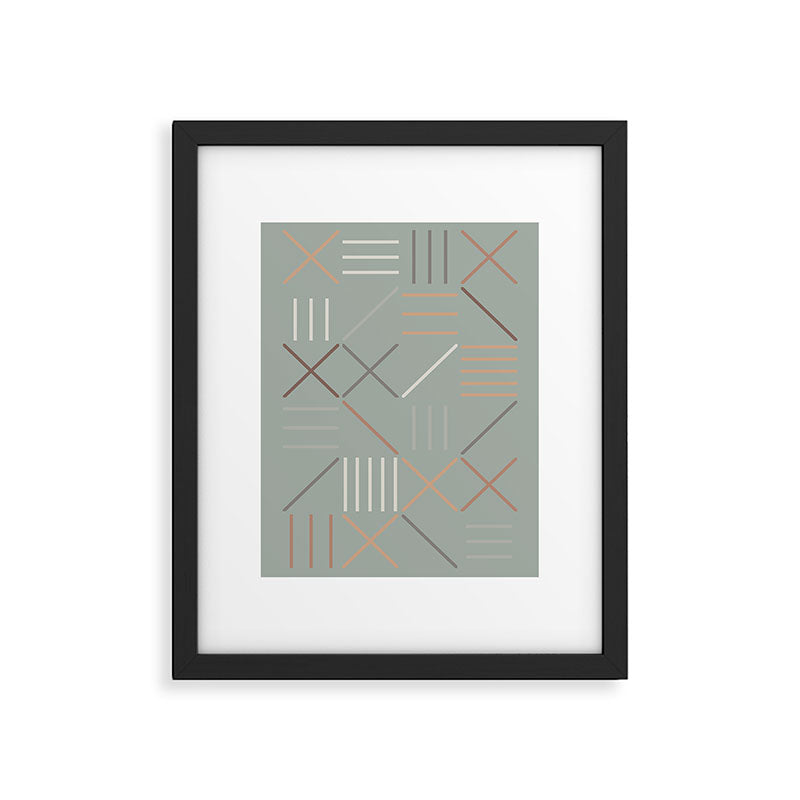 Geometric Shapes 08 Framed Art Print Gallery Image 5