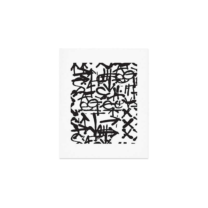 Graffiti Pattern Art Print Gallery Image 1