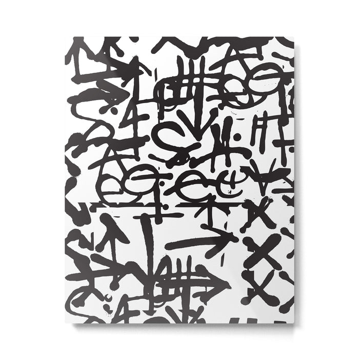Graffiti Pattern Metal Print Gallery Image 1