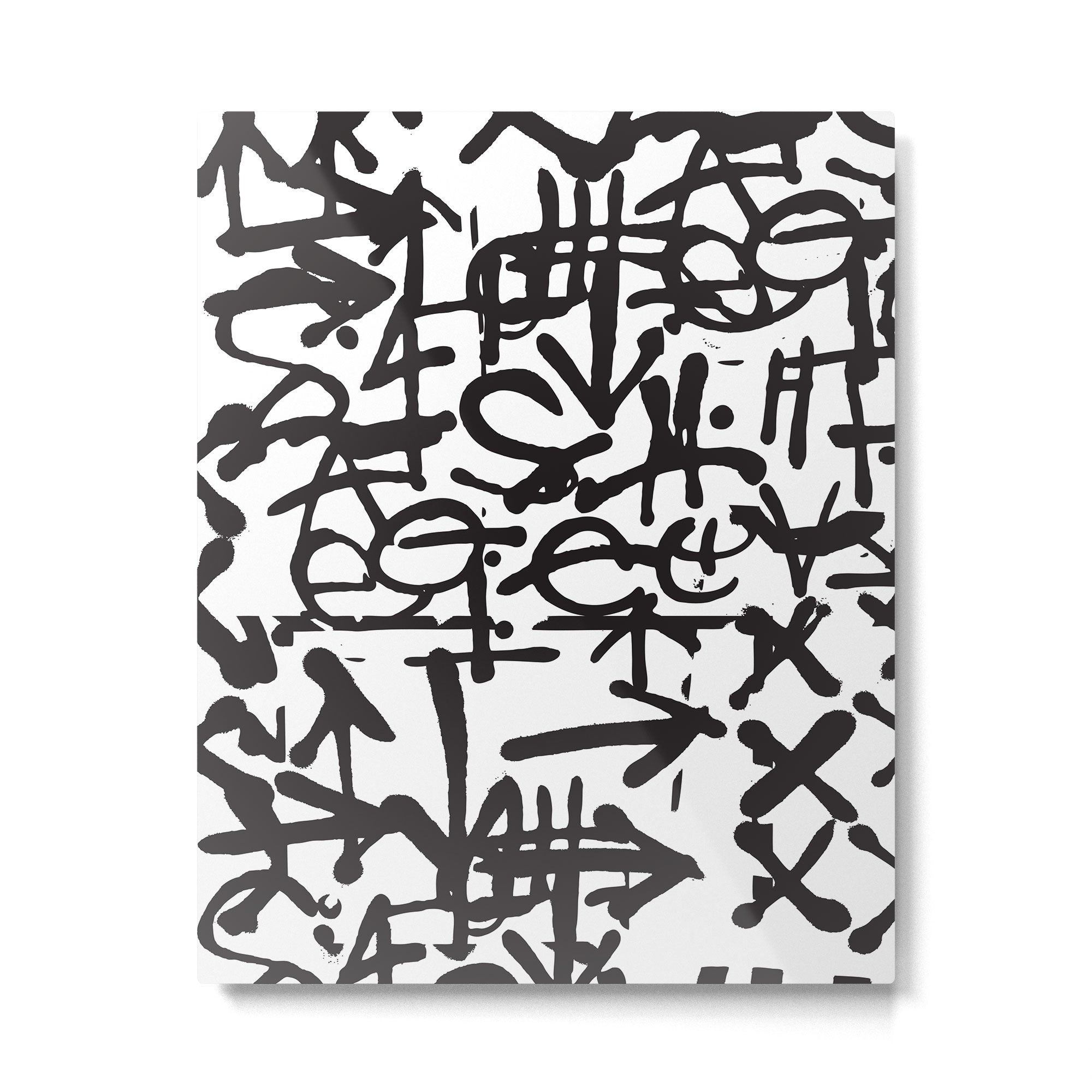 Graffiti Pattern Metal Print Gallery Image 6