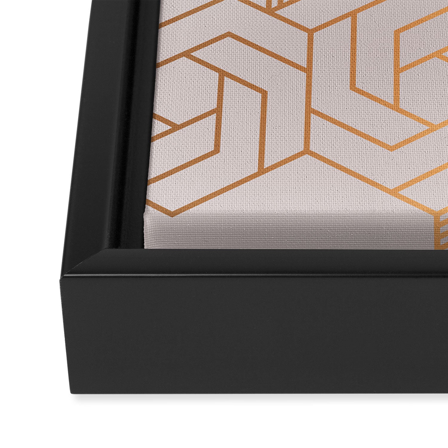 Hex 612 Copper Framed Canvas Print Gallery Image 3