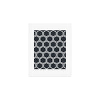 Hexagon Black Art Print Gallery Image 1