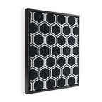 Hexagon Black Framed Canvas Print Gallery Image 2