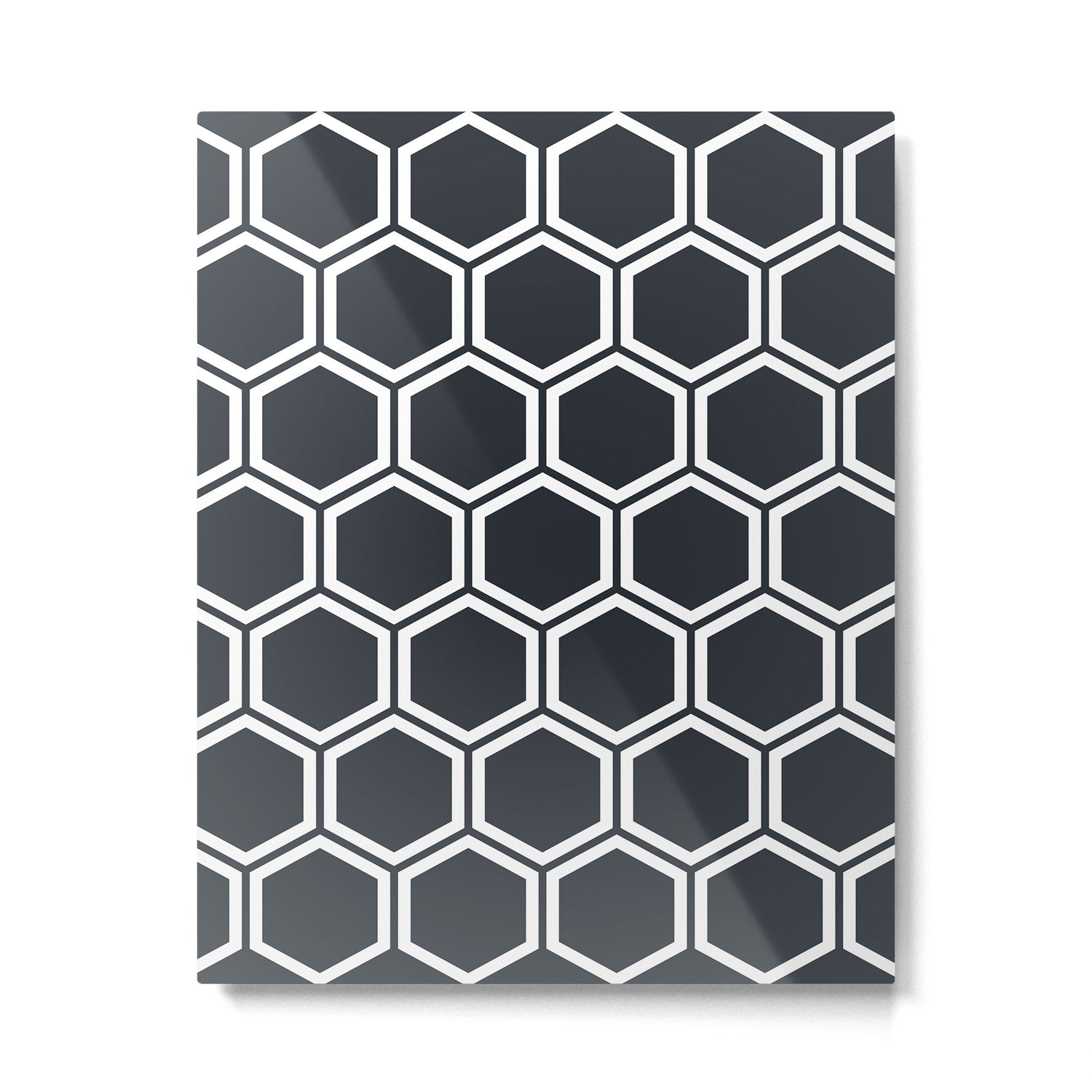 Hexagon Black Metal Print Gallery Image 6