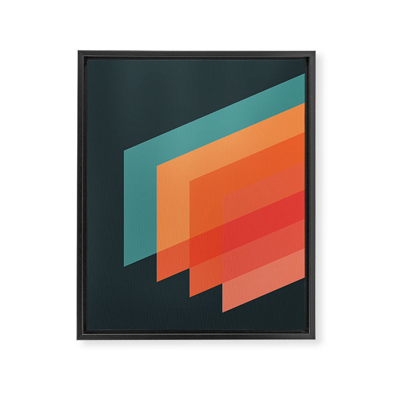 Horizons 02 Framed Canvas Print Gallery Image 8