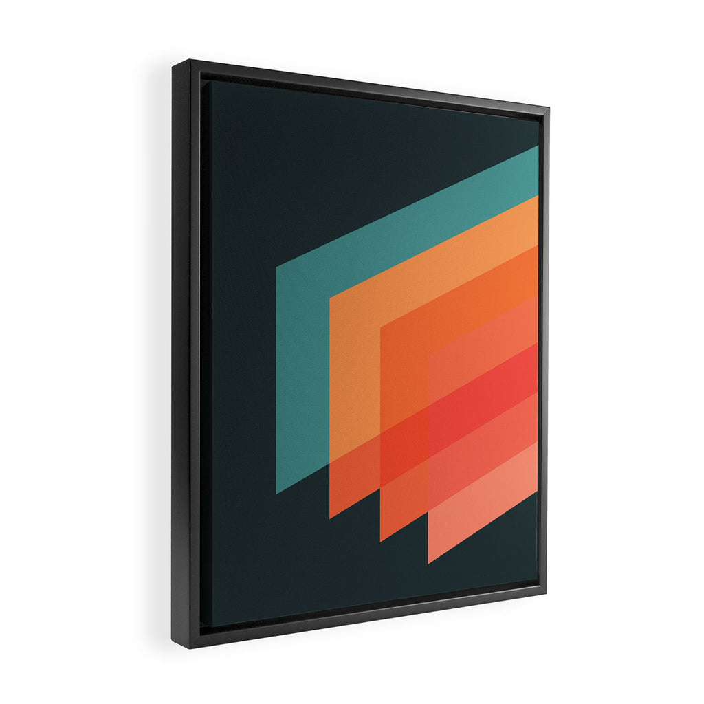 Horizons 02 Framed Canvas Print Gallery Image 2