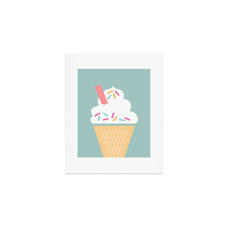 Ice Cream (Mint) Art Print Gallery Image 1
