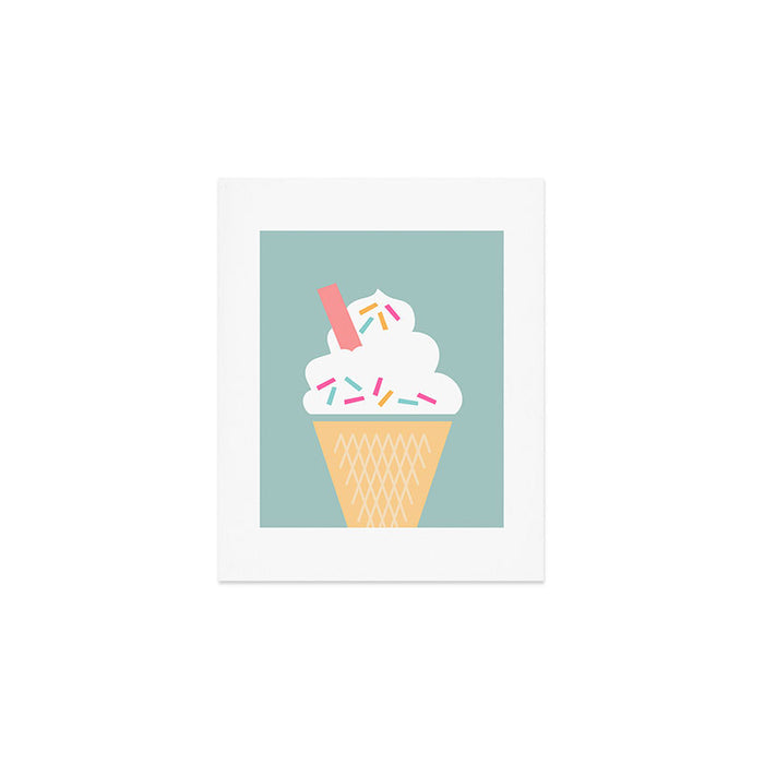 Ice Cream (Mint) Art Print Gallery Image 1