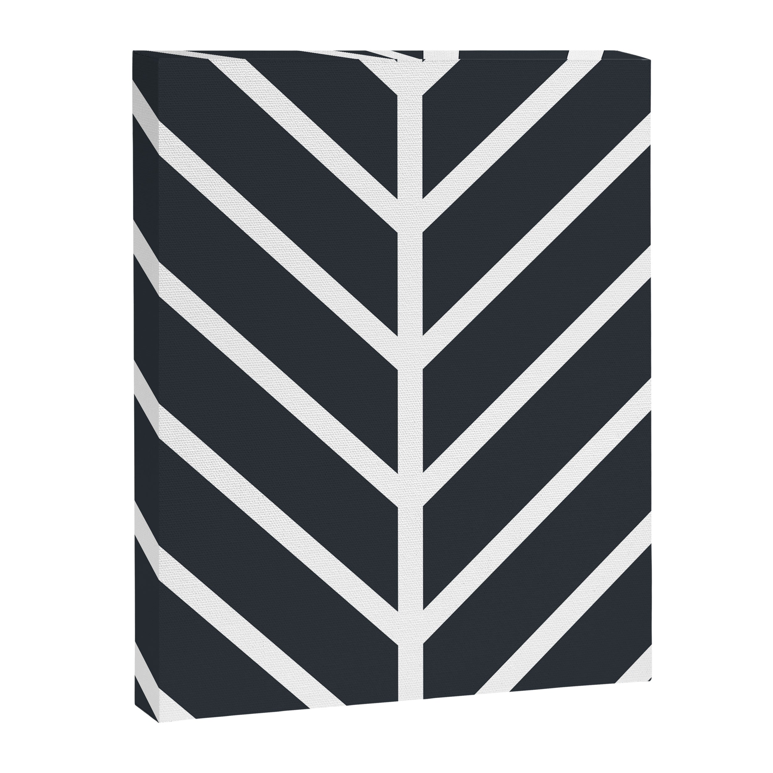 Leaf Black Canvas Print Gallery Image 6