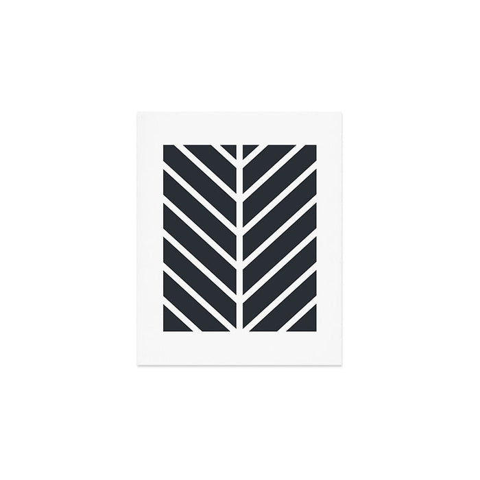 Leaf Black Art Print Gallery Image 1