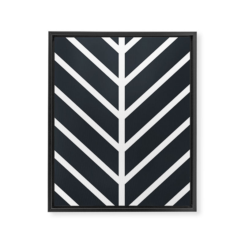 Leaf Black Framed Canvas Print Gallery Image 6
