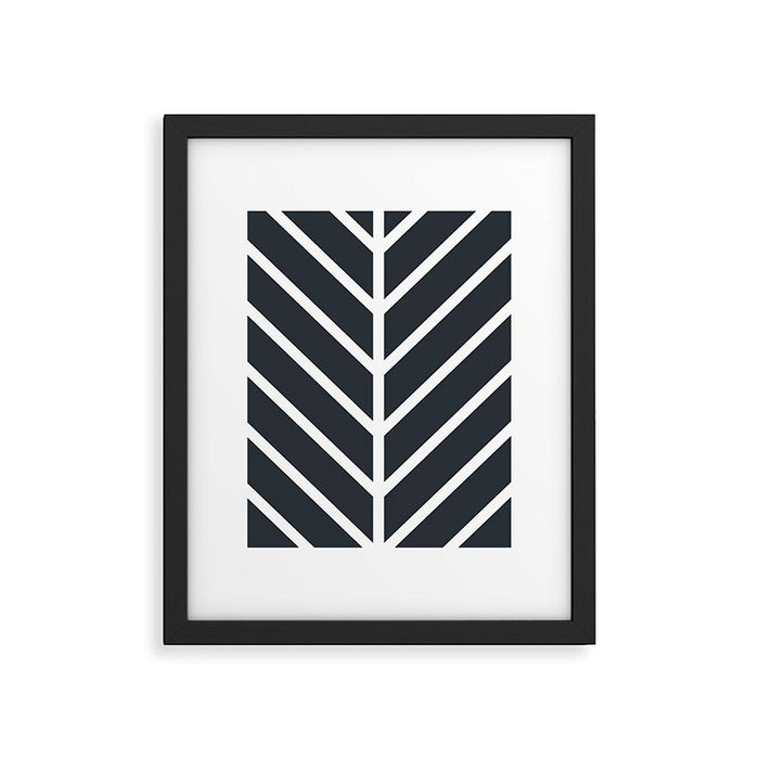 Leaf Black Framed Art Print Gallery Image 1