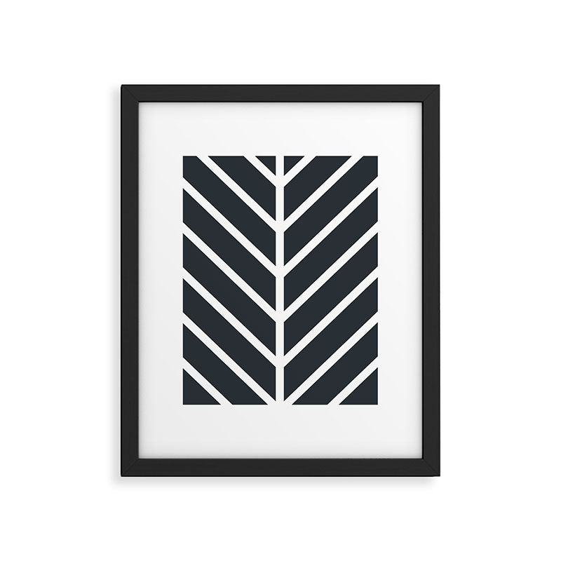 Leaf Black Framed Art Print Gallery Image 5