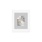 Marble Geometric Grey Art Print Gallery Image 1