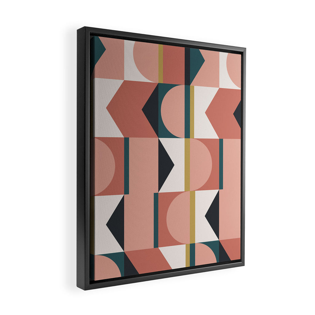 Maximalist Geometric 01 Framed Canvas Print Gallery Image 2