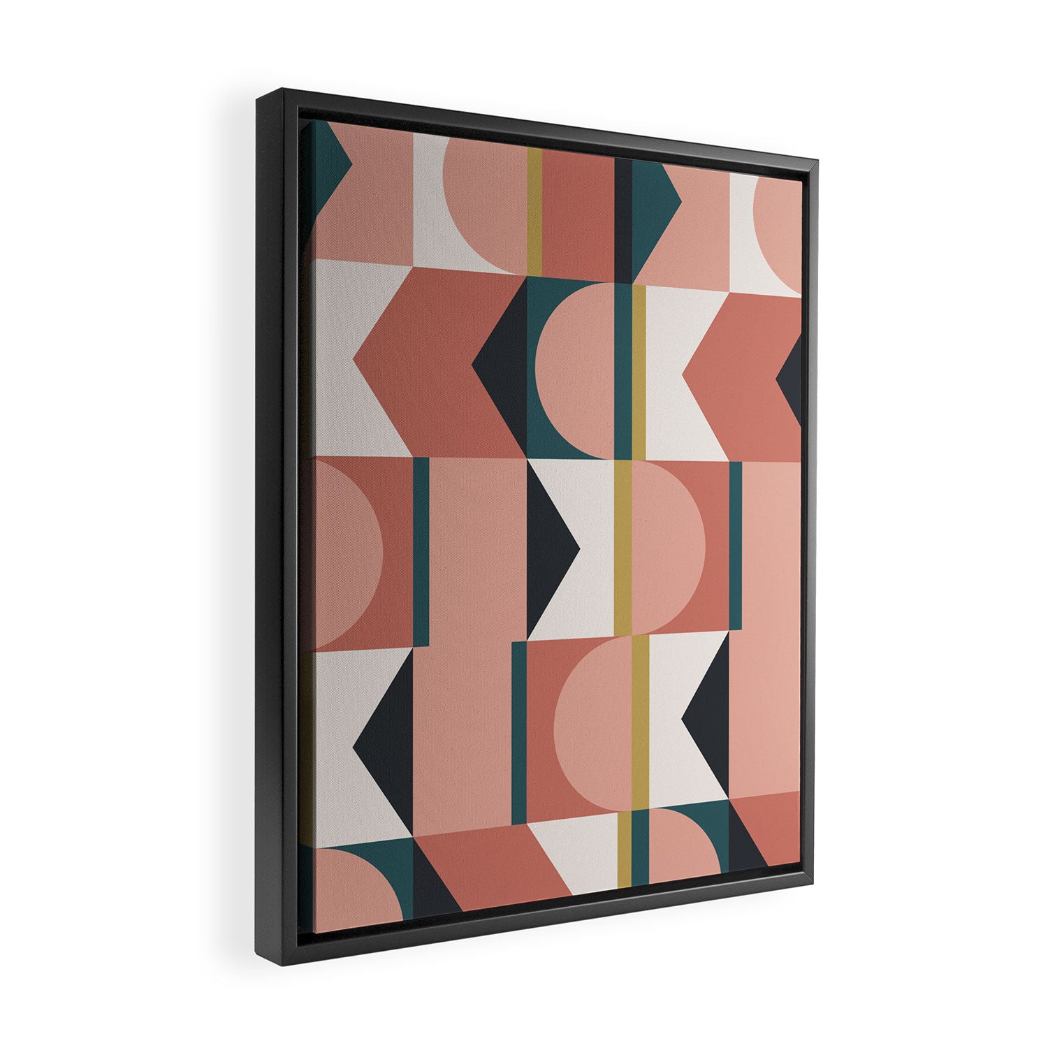 Maximalist Geometric 01 Framed Canvas Print Gallery Image 2