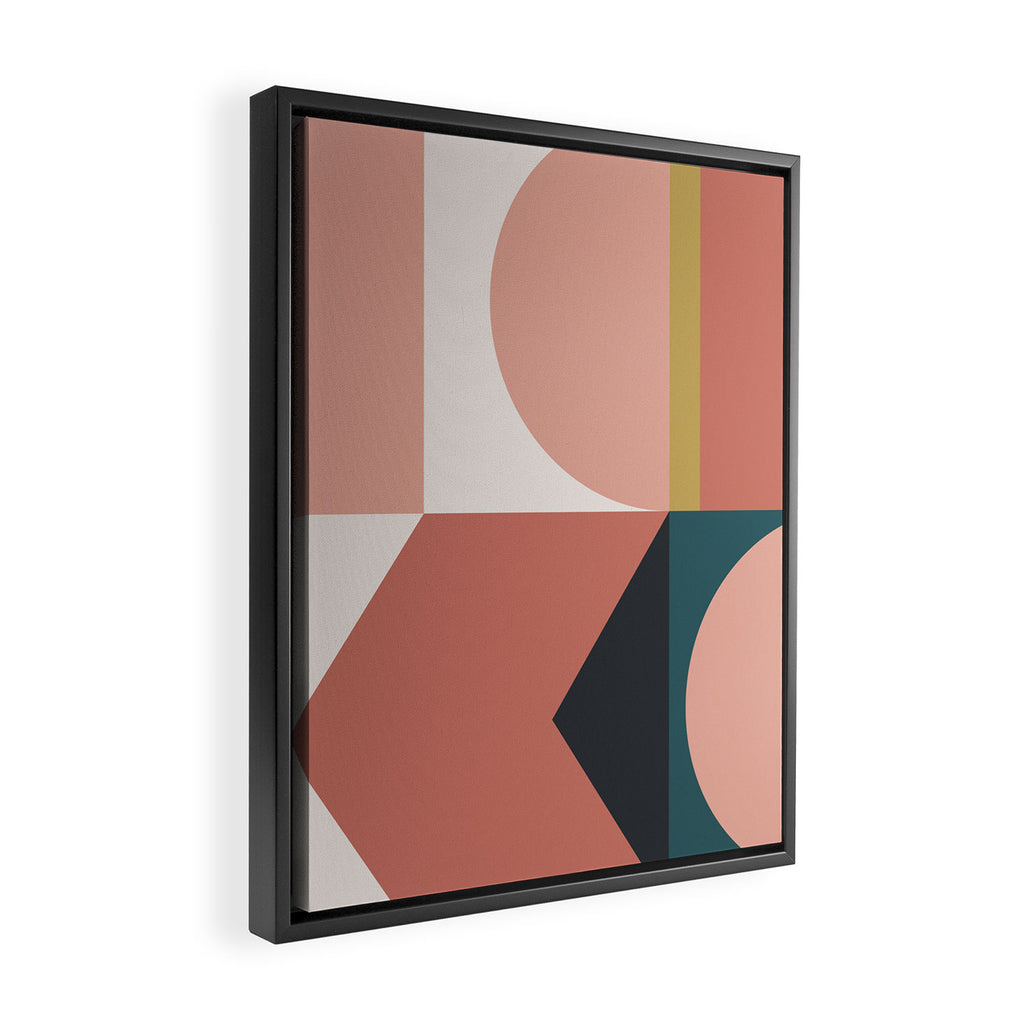 Maximalist Geometric 02 Framed Canvas Print Gallery Image 2