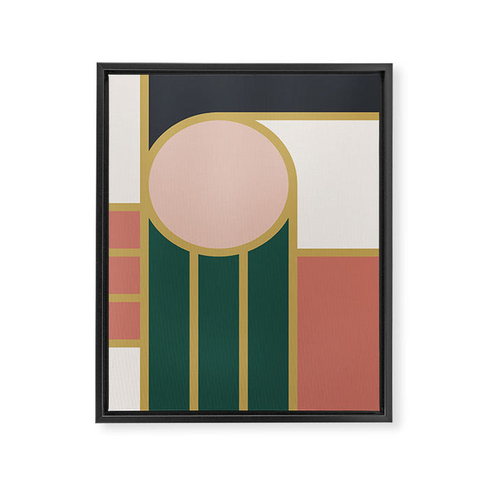 Maximalist Geometric 04B Framed Canvas Print Gallery Image 1