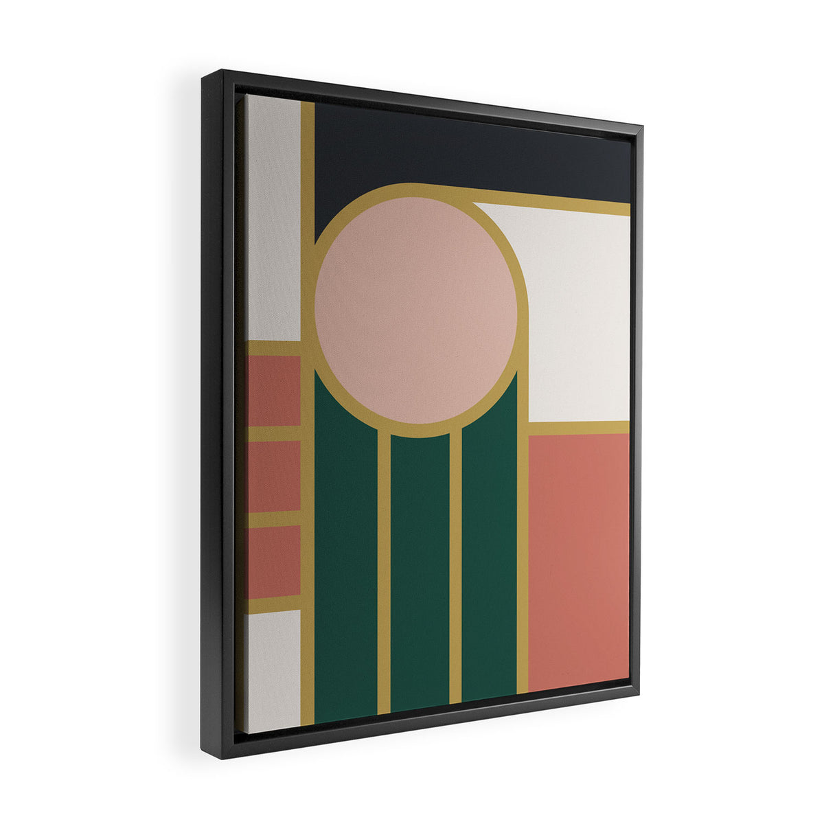 Maximalist Geometric 04B Framed Canvas Print Gallery Image 2
