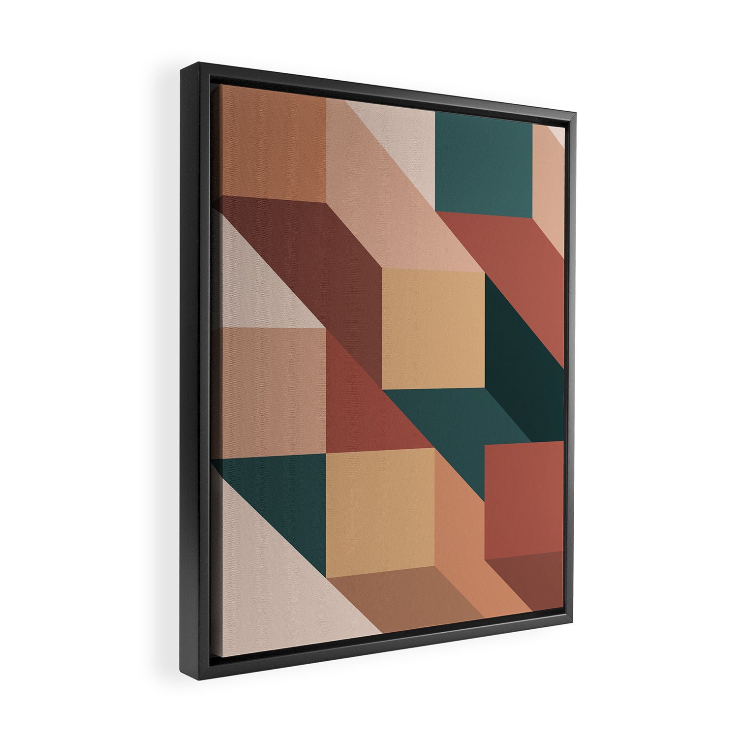 Maximalist Geometric 06A Framed Canvas Print Gallery Image 2